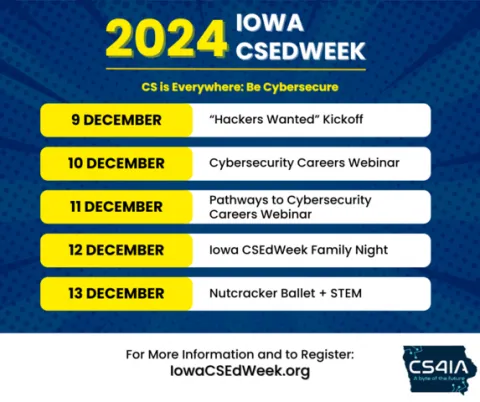 CS Ed Week Schedule